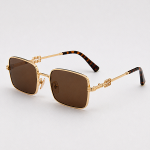 Lunettes de soleil – Modèle Miu Carré Doré